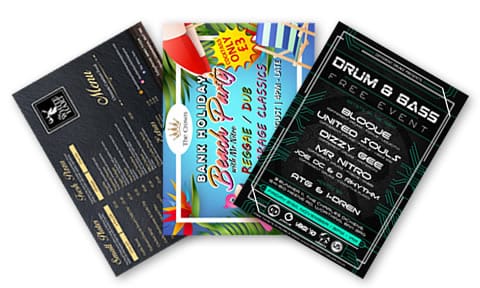 Menu & Flyer Design Services