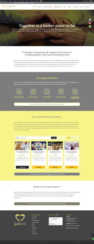 Buddies 2 Go Website Design by N2O Designs