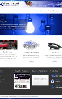 CK Electrical Services Website Design by N2O Designs