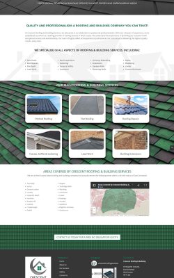 Crescent Roofing & Building Website Design by N2O Designs