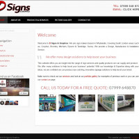D Signs & Graphics Website Preview