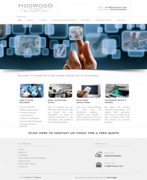 HooWooD IT Solutions Website Design by N2O Designs