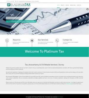 Platinum Tax Accountancy Website Design by N2O Designs