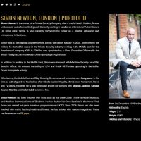 Simon Newton Portfolio Website Design Preview