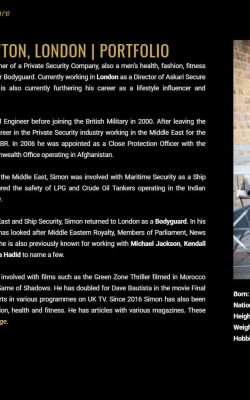 Simon Newton Portfolio Website Design by N2O Designs